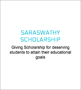  SARASWATHY SCHOLARSHIP Giving Scholarship for deserving students to attain their educational goals